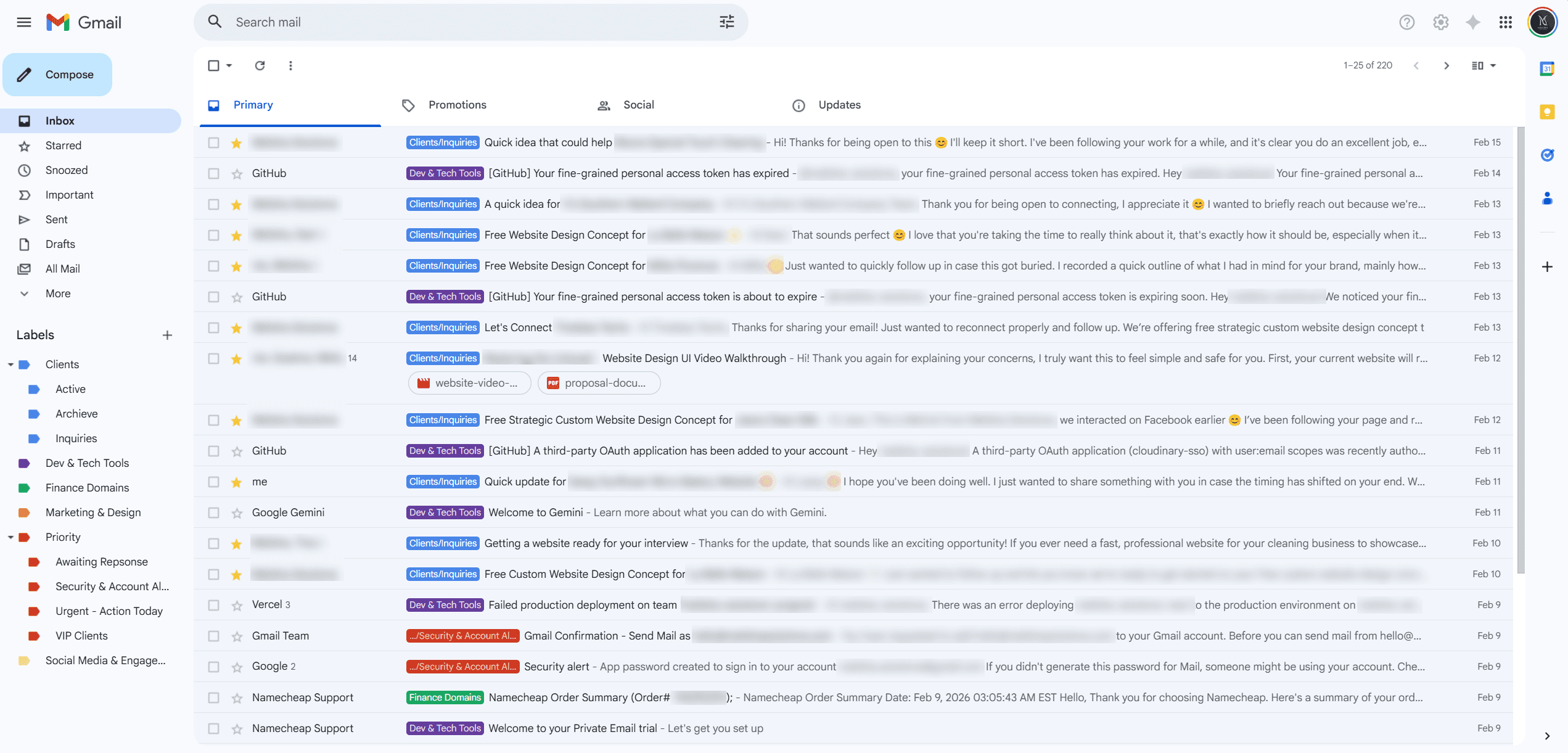 Inbox Management & Email Operations System